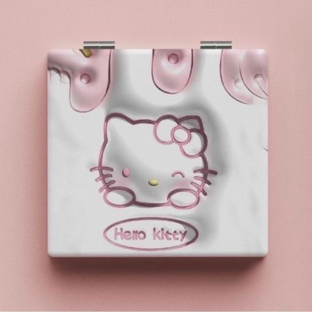 Hello Kitty NWT Double Sided Compact Mirror - Soft Touch